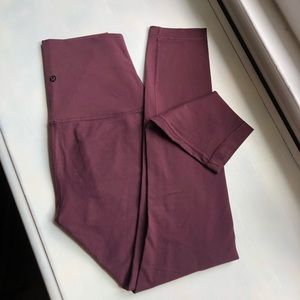 Lululemon Wunder Under High-Rise Leggings - Maroon